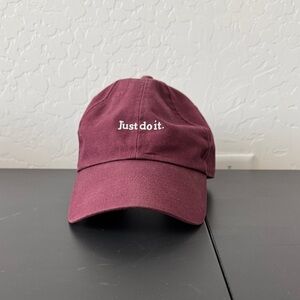 Nike Maroon Just Do It Cap